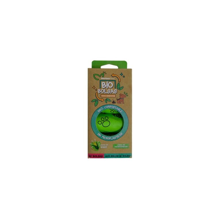 Bolsas Fecas Biodegradable 4 Rollos