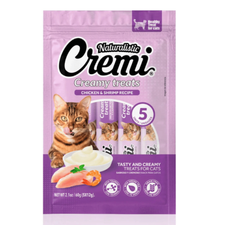 Naturalistic Gato Cremi Receta Pollo y Camarón