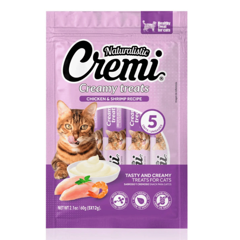Naturalistic Gato Cremi Receta Pollo y Camarón