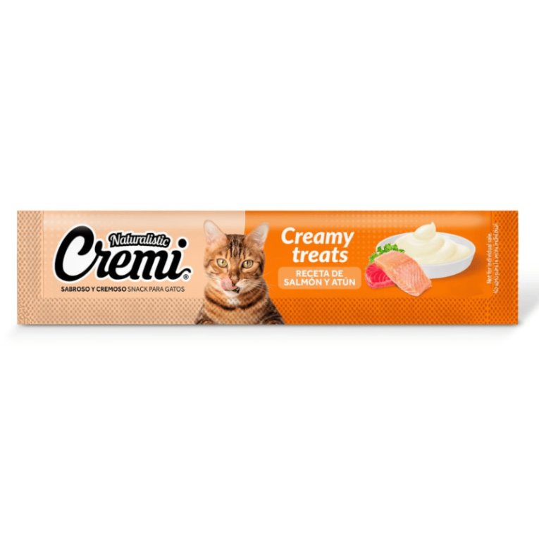 Naturalistic Gato Cremi Receta Salmón y Atún 1