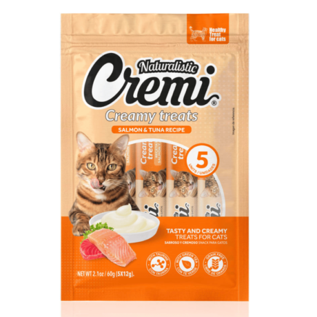 Naturalistic Gato Cremi Receta Salmón y Atún