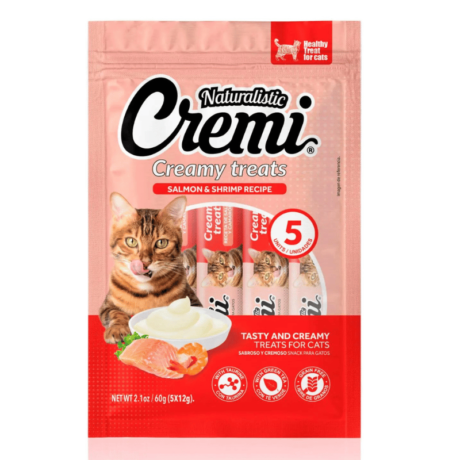 Naturalistic Gato Cremi Receta Salmón y Camarón