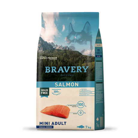 Bravery Salmon Mini Adulto 7Kg