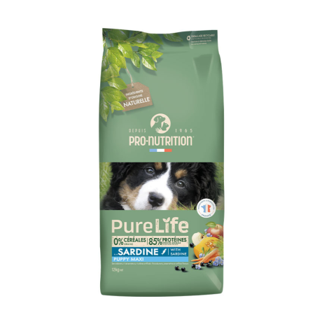 Pure Life Puppy Maxi Con Sardinas 12Kg